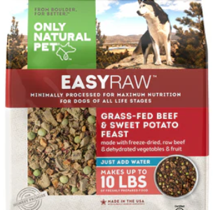 Only Natural Pet EasyRaw Grass-Fed Beef & Sweet Potato Feast Dehydrated Dog Food - 2 lb (makes 10 lbs)