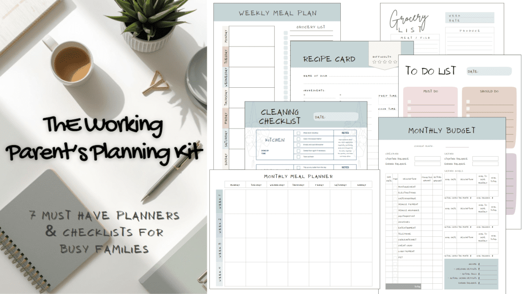 Weekly meal planner template